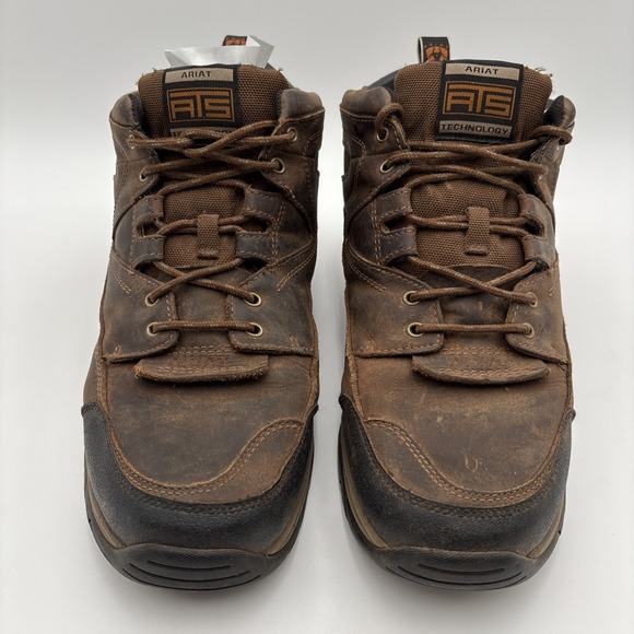 Ariat ATS Terrain Hiking Boots 10002182 Leather Men Sz 13 EE Extra Wide Brown - Picture 3 of 11